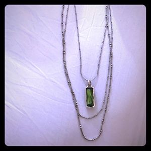 Unode50 Swarovski Green 3 piece necklace